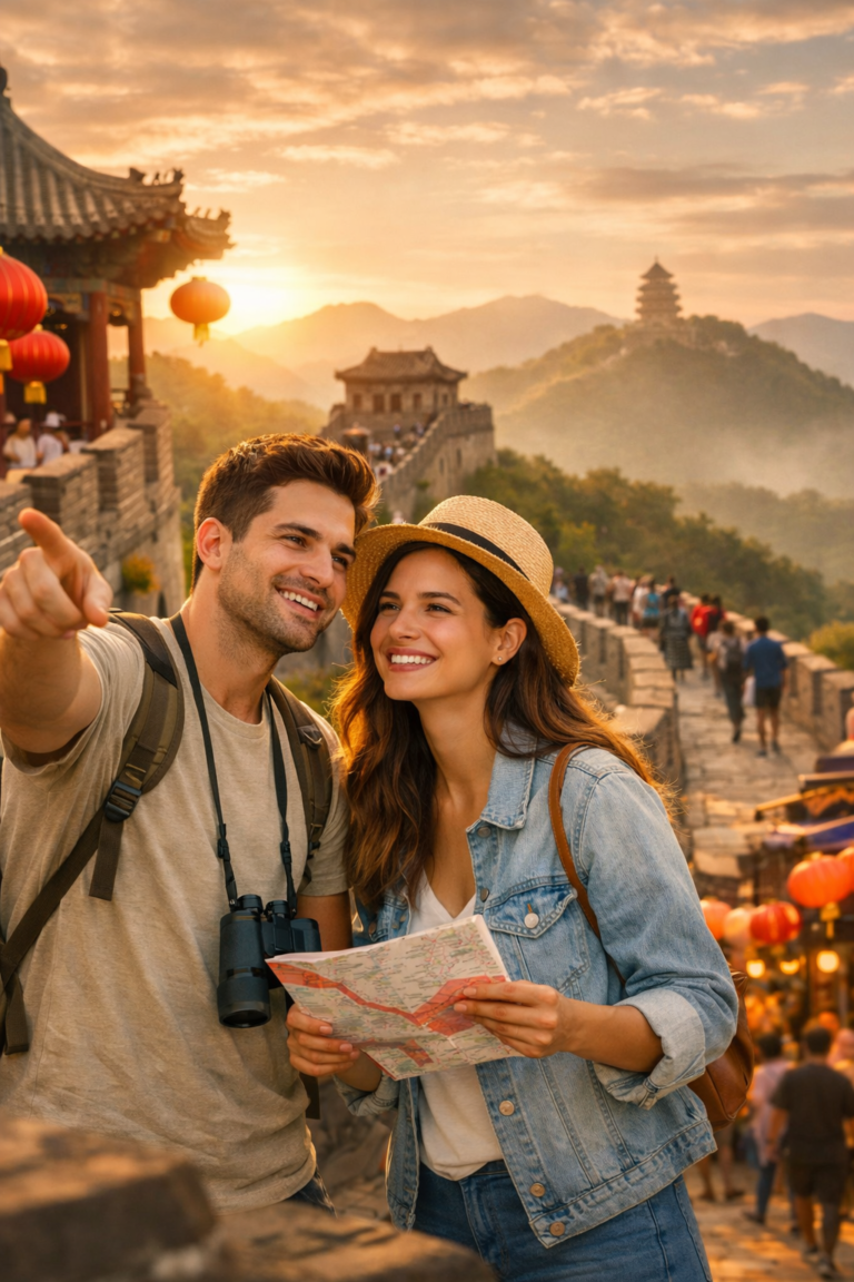 turistas en China